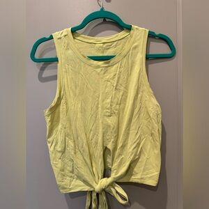 Lululemon Athletica Yellow Tank Top